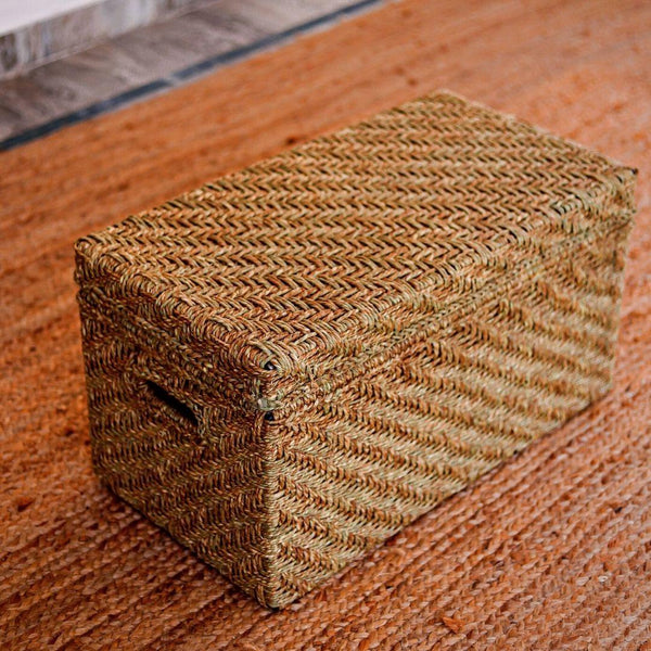 American Bittern Jute Trunk - Sirohi.org - Colour_Gold, Colour_Jute Beige, Purpose_Storage, Rope Material_Natural Jute Fibre