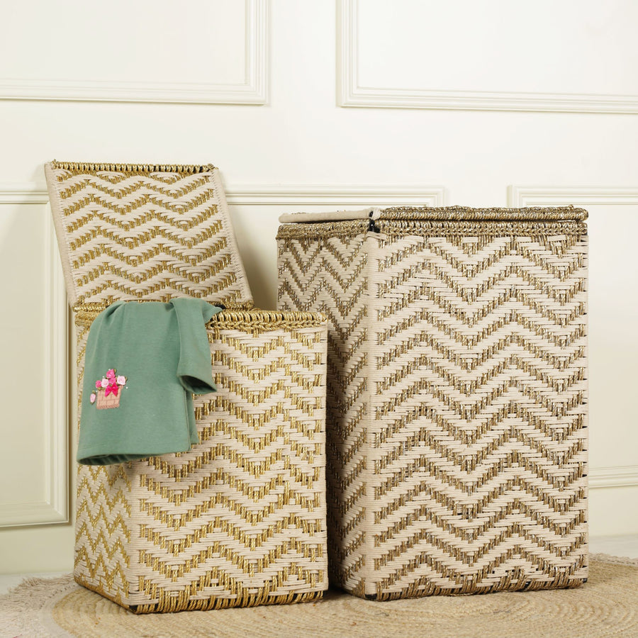 The Gold Rush - Combo of Kids and Adult Laundry baskets and Tray (3 products)