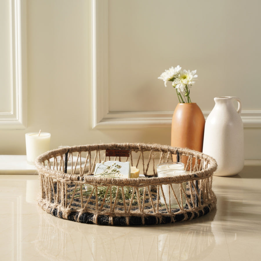 Chakor Jute & Cotton Tray