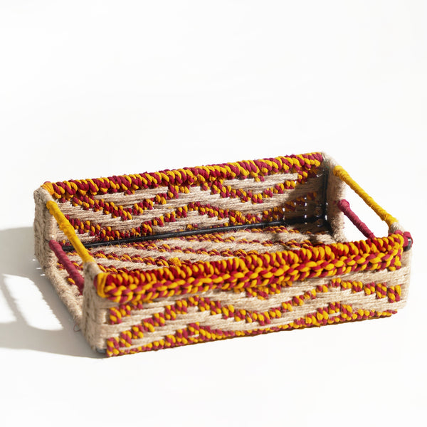 Pasanda Multicolored Textile Tray