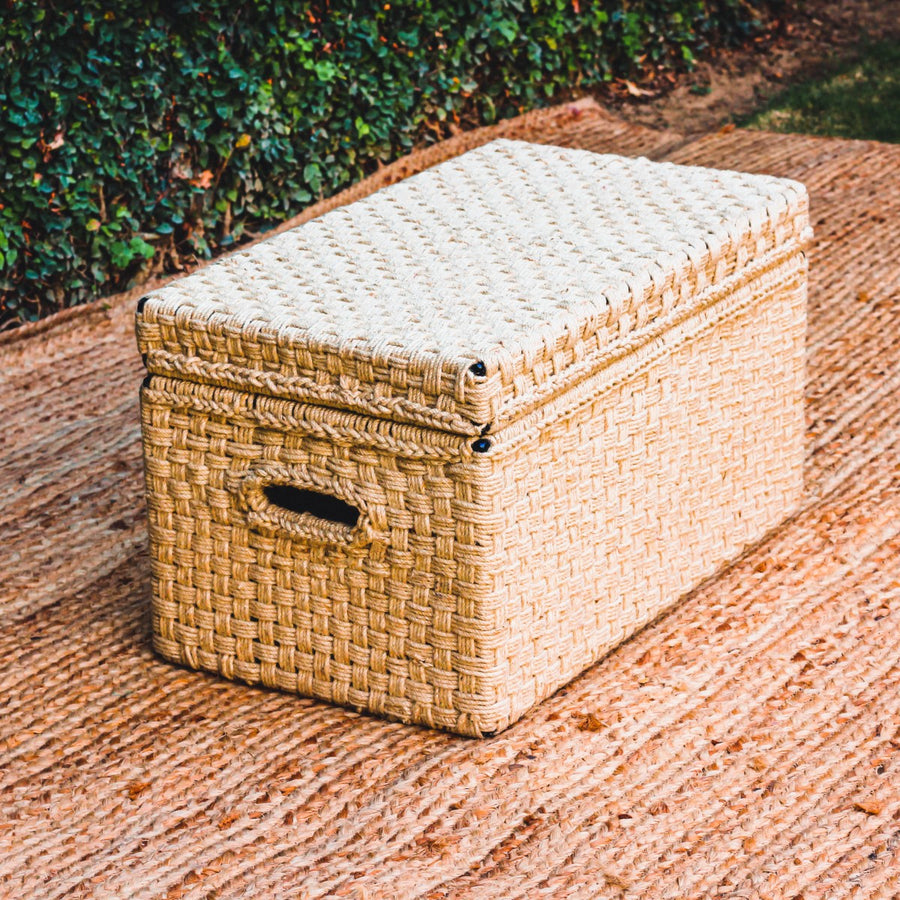 Saanjh Jute Trunk sirohi sustainable storage