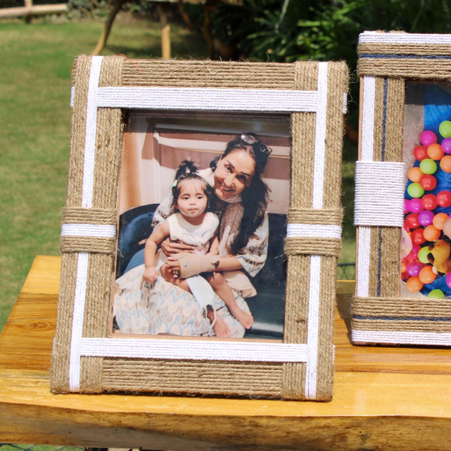 Breeze Jute & Cotton Photo Frame