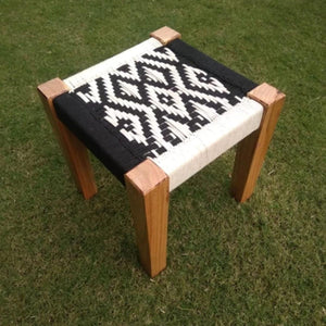 Every Room Cotton Stool 2.0 - Sirohi.org - Purpose_Indoor Seating, Rope Material_Recycled Cotton