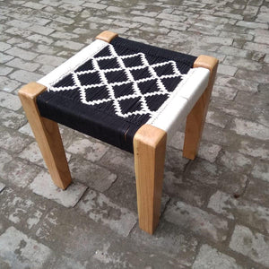 Every Room Cotton Stool 3.0 - Sirohi.org - Purpose_Indoor Seating, Rope Material_Recycled Cotton